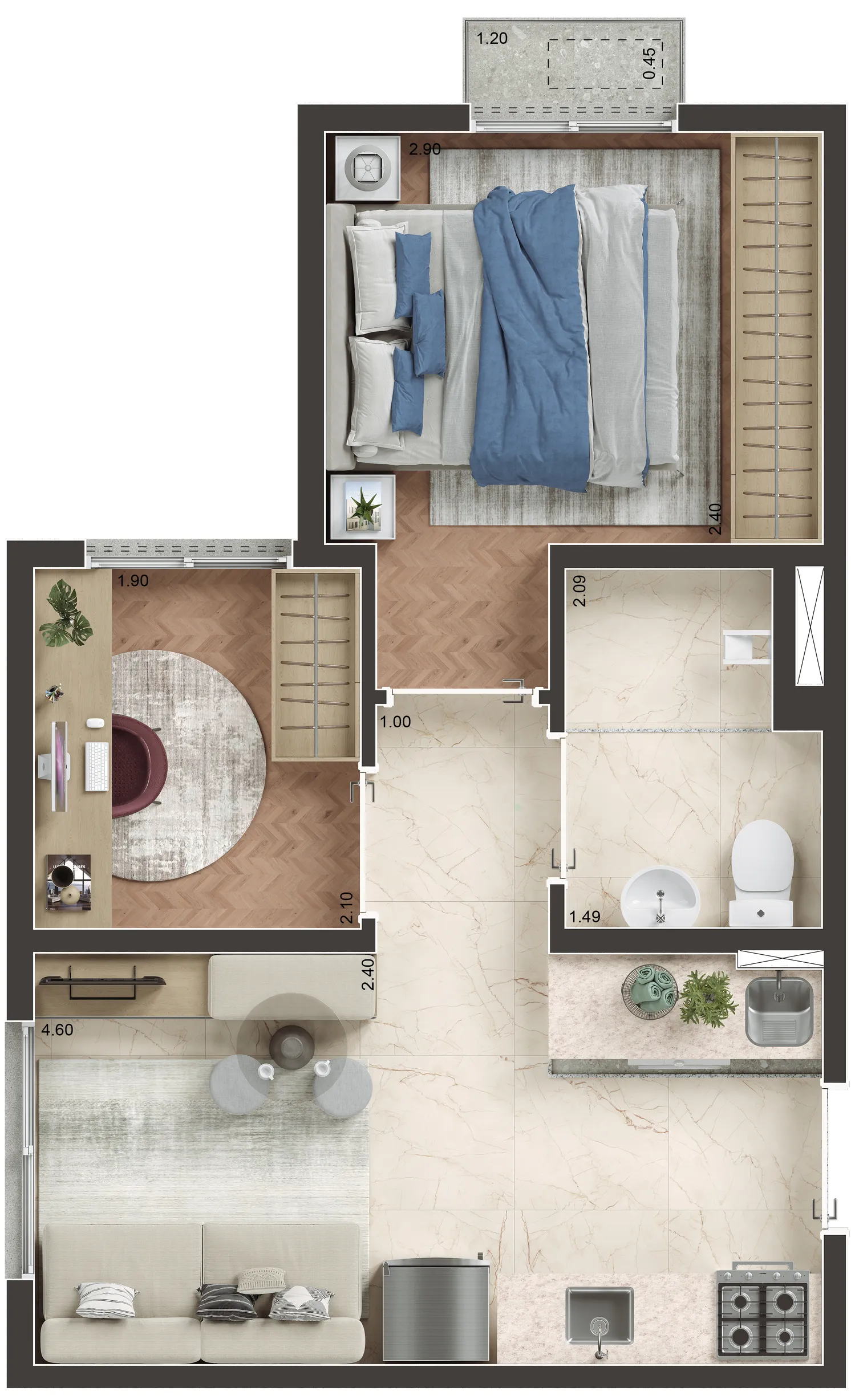 Planta — 2 Dorms