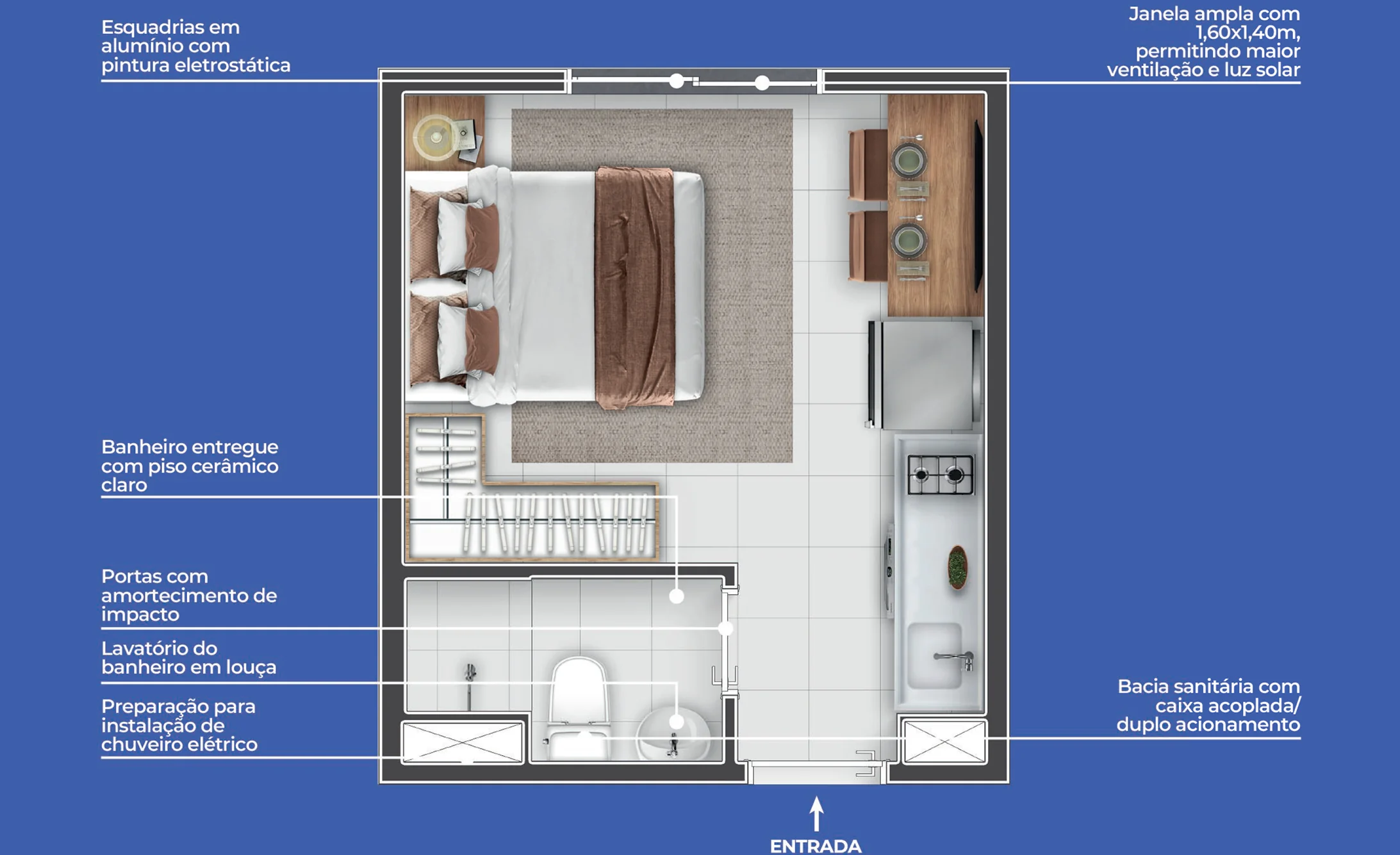 Planta Tipo D — Studio
